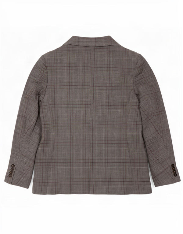 Marks & Spencer Dame Skræddersyet Fit Blazer Jacket UK 24 4XL Grå ternet