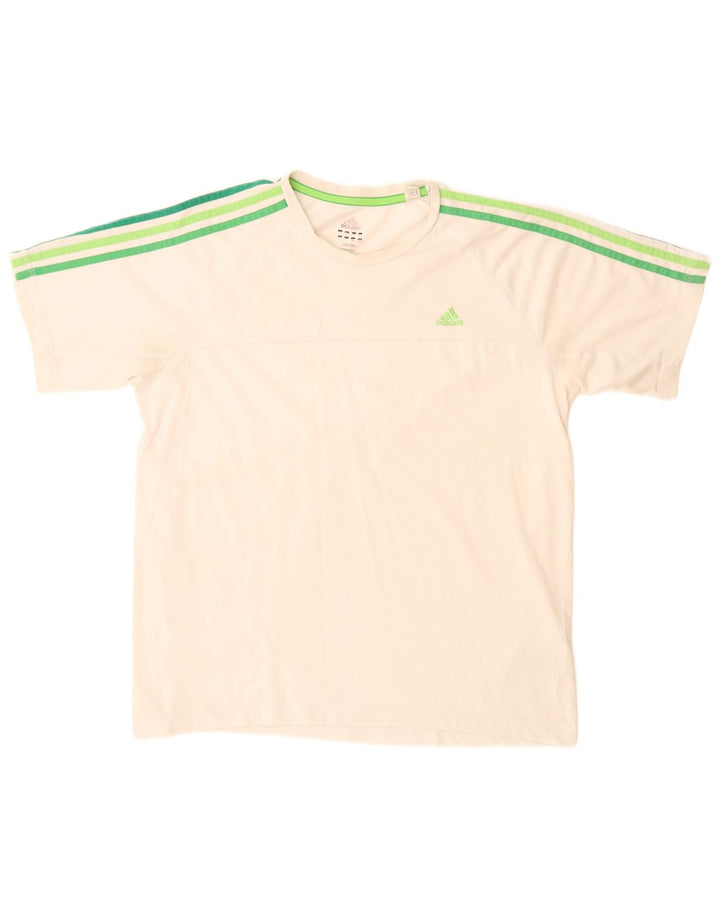 Adidas Herre T-Shirt Top Stor Hvid Bomuld