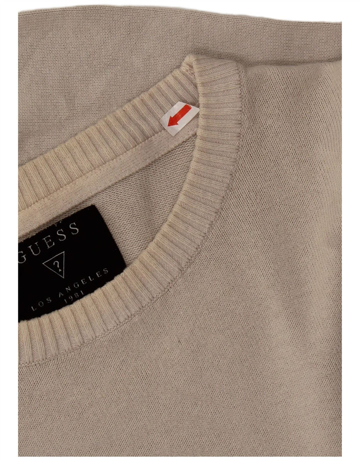 Guess Dame Boat Neck Jumper Sweater UK 14 Large Grey