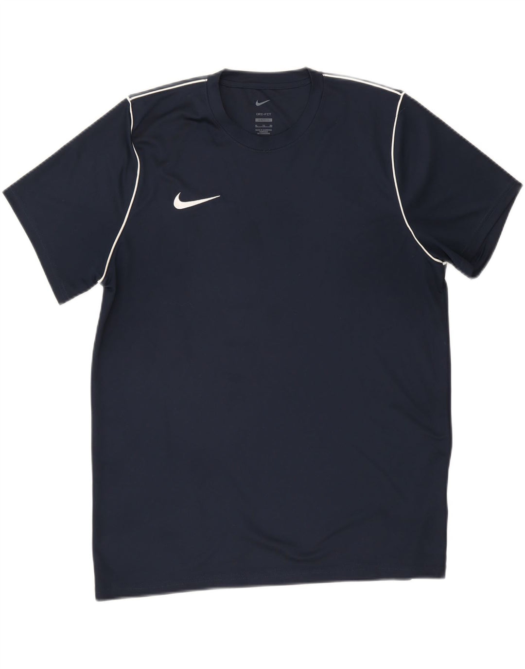 Nike Herre Dri Fit Slim Fit T-Shirt Top XL Marineblå Polyester