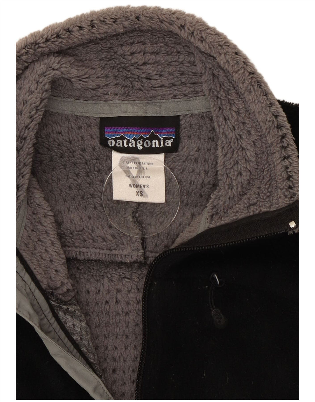 Patagonia Dame Fleecejakke UK 6 XS Sort Polyester