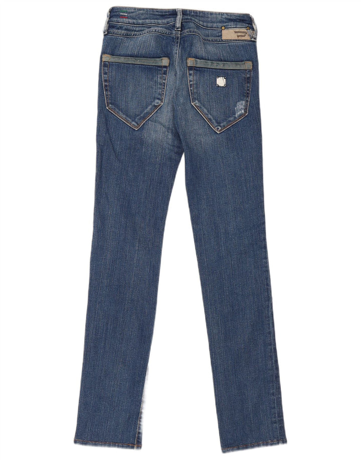 Diesel Dame Cush Slim Jeans W24 L32 Blå Bomuld