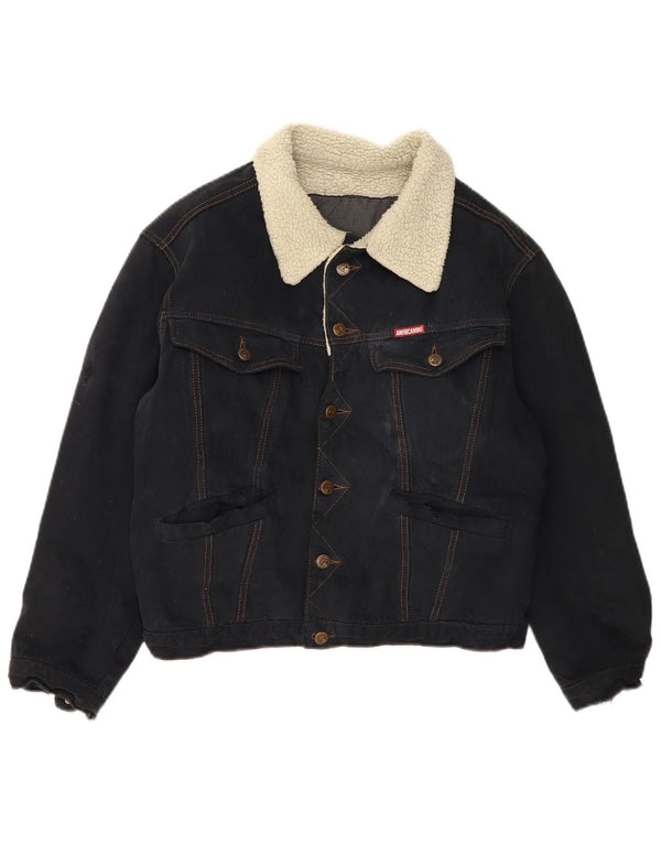 AMERICANINO Denimjakke til mænd UK 36 Small Navy Blue