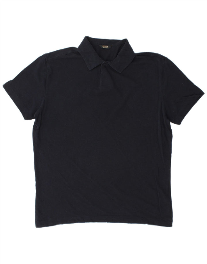 Massimo Dutti Herre poloshirt Medium Navyblå Bomuld