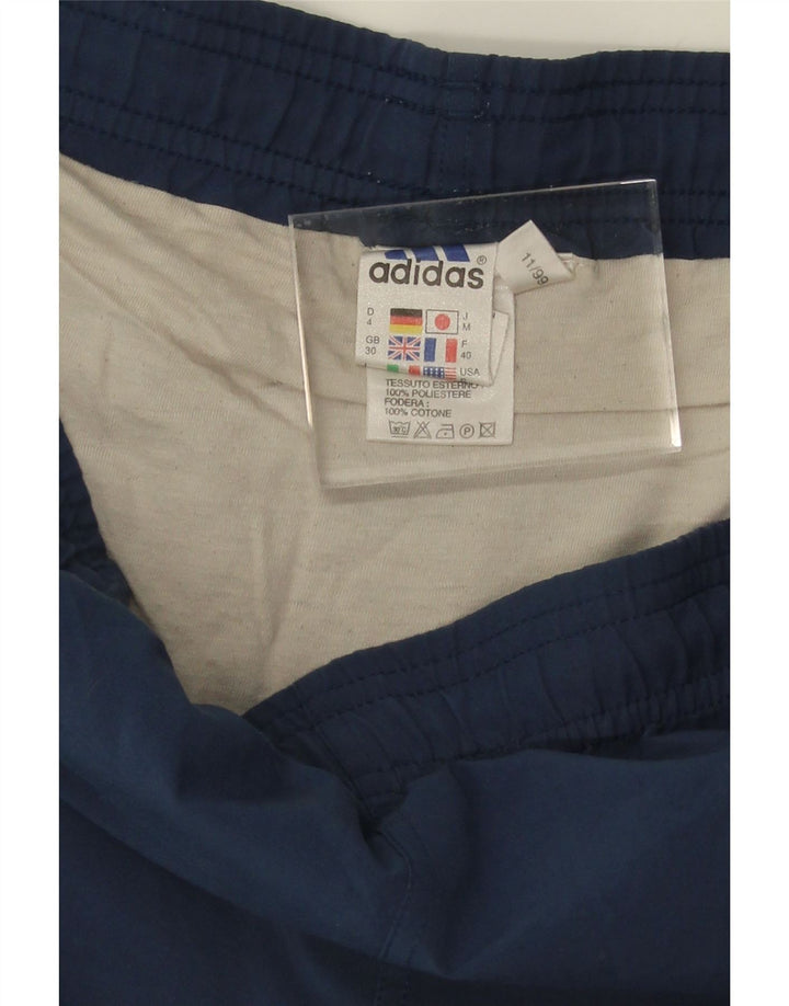 ADIDAS Mens Sport Shorts Medium Navy Blue Polyester Vintage Adidas and Second-Hand Adidas from Messina Hembry 