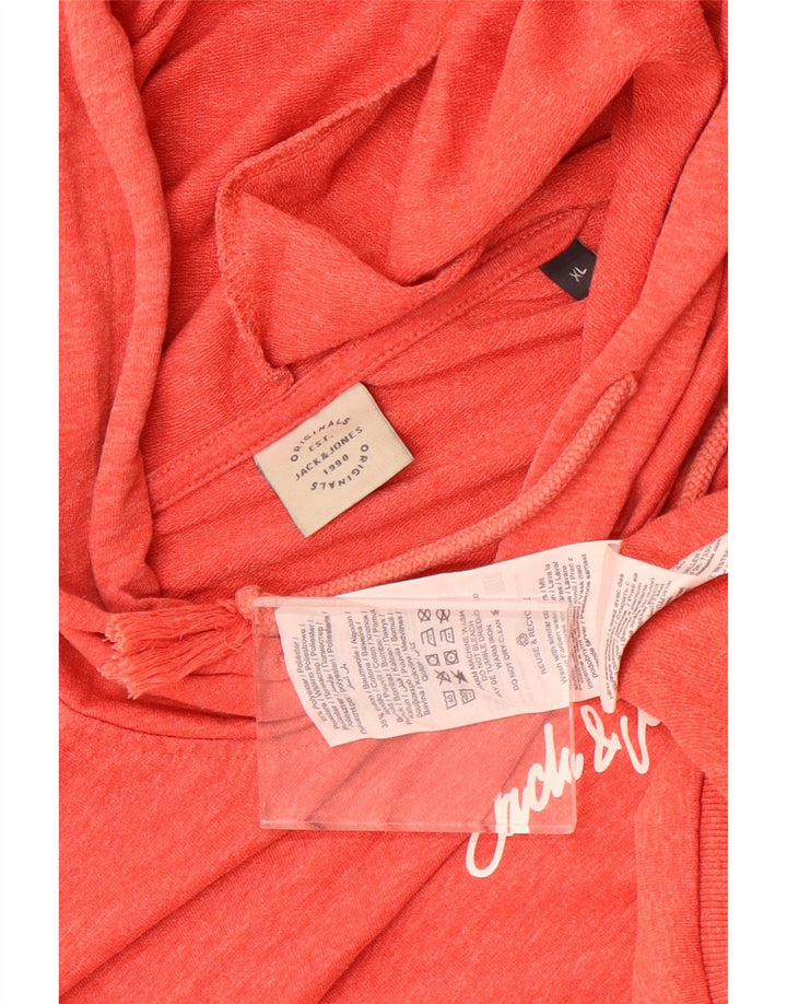 Jack & Jones Herre hættetrøje Jumper XL Rød Polyester