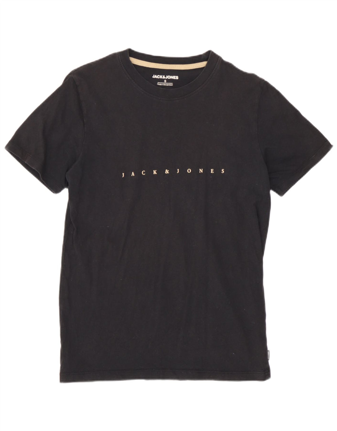 Jack & Jones Herre grafisk T-shirt Top Lille sort bomuld