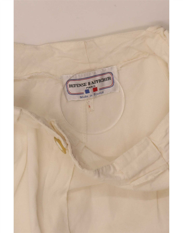 Vintage Kvinders Pegged Chino Shorts Medium W28 Off White