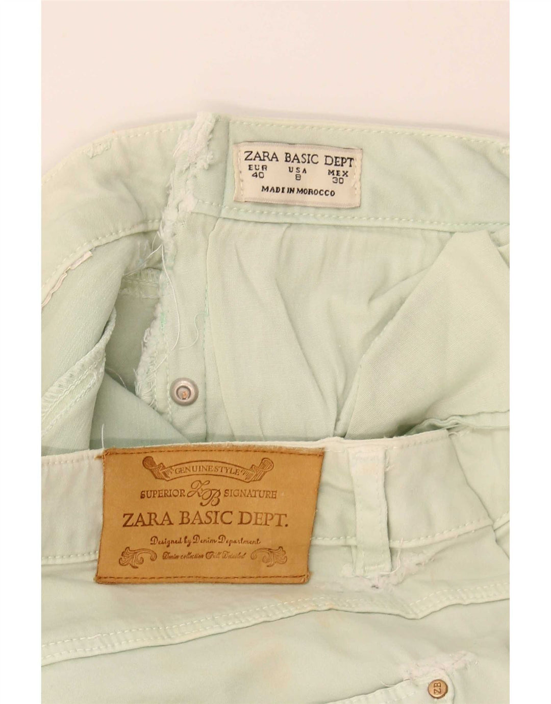 Zara Dame Skinny Jeans EU 40 Medium W30 L28 Grøn