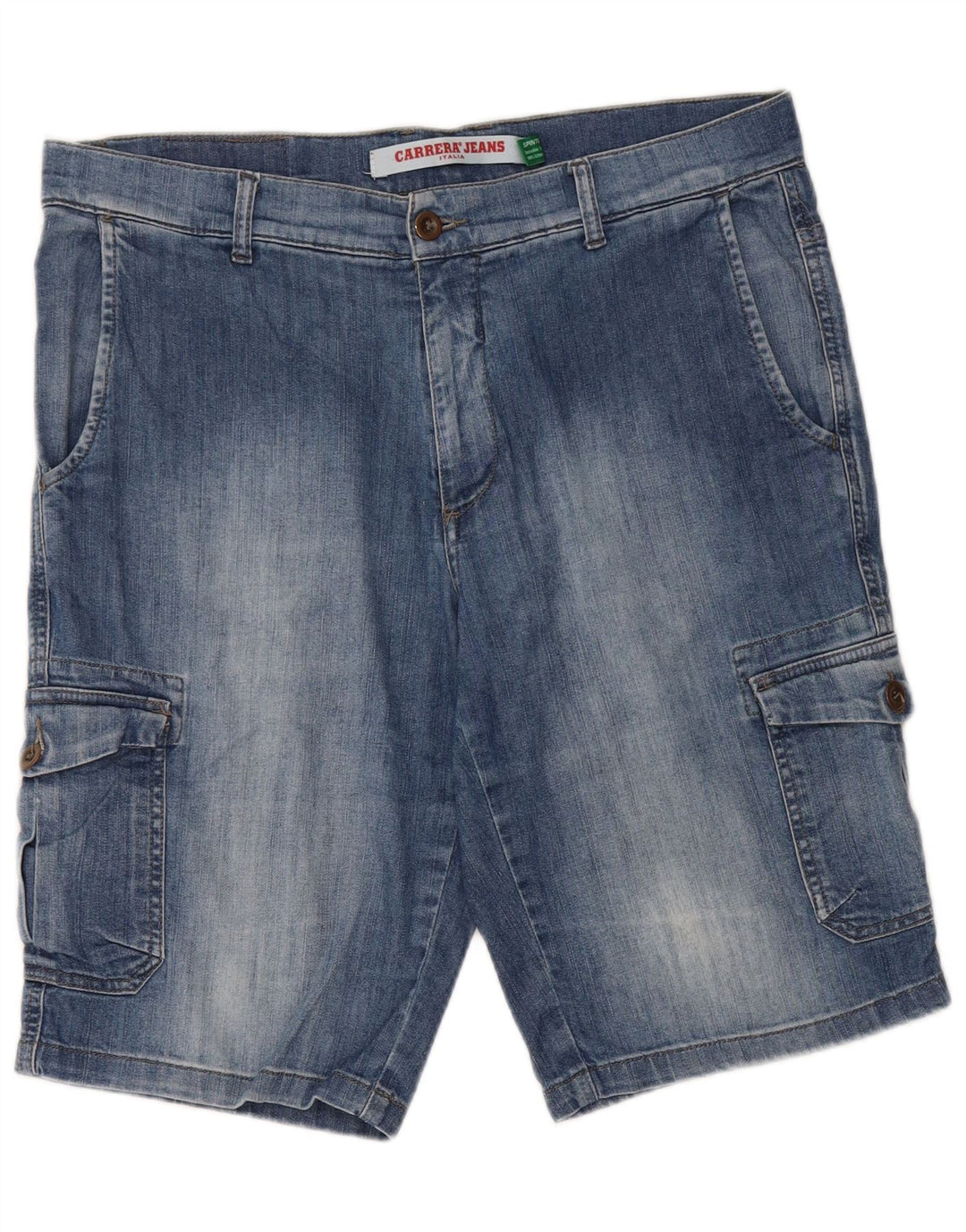 Carrera Herre 618 Cargo Denim Shorts IT 50 Large W34 Blå Bomuld