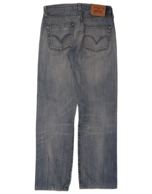 Levi's Herre 501 Distressed Straight Jeans W30 L29 Blå Bomuld