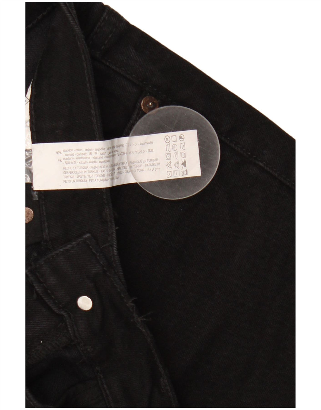 Zara Dame Flared Jeans EU 34 2XS W24 L32 Sort Bomuld