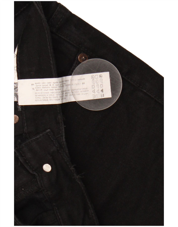 Zara Dame Flared Jeans EU 34 2XS W24 L32 Sort Bomuld