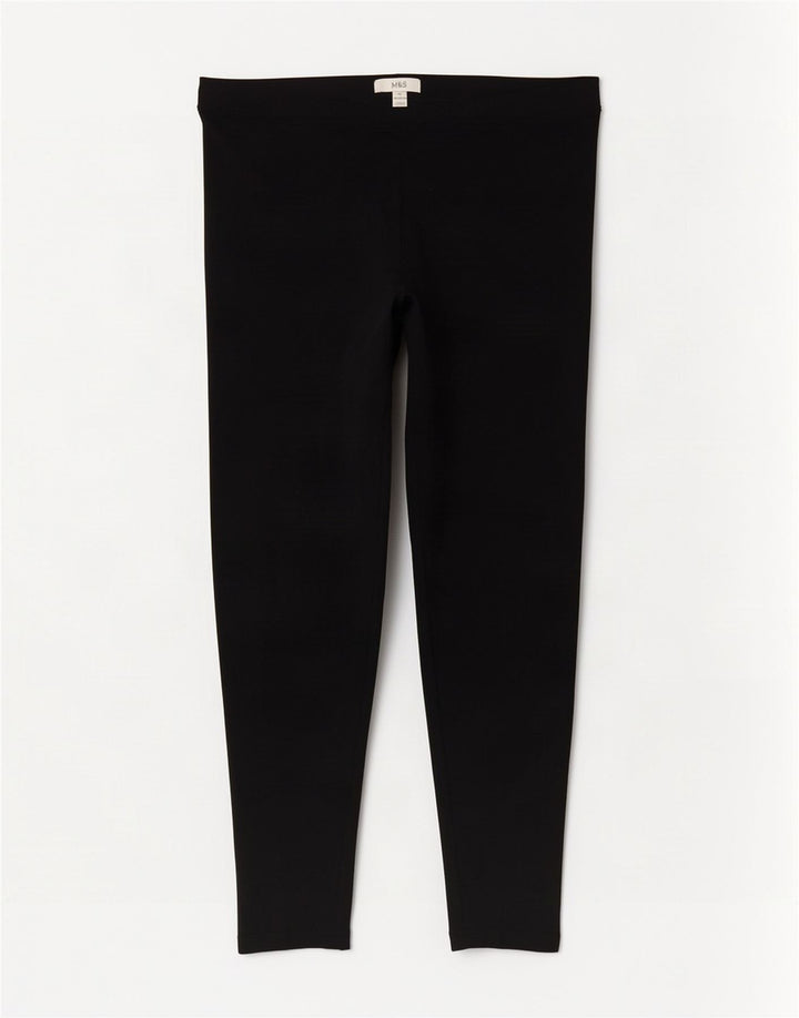 Marks & Spencer Dame Leggings UK 18 XL Marineblå Bomuld