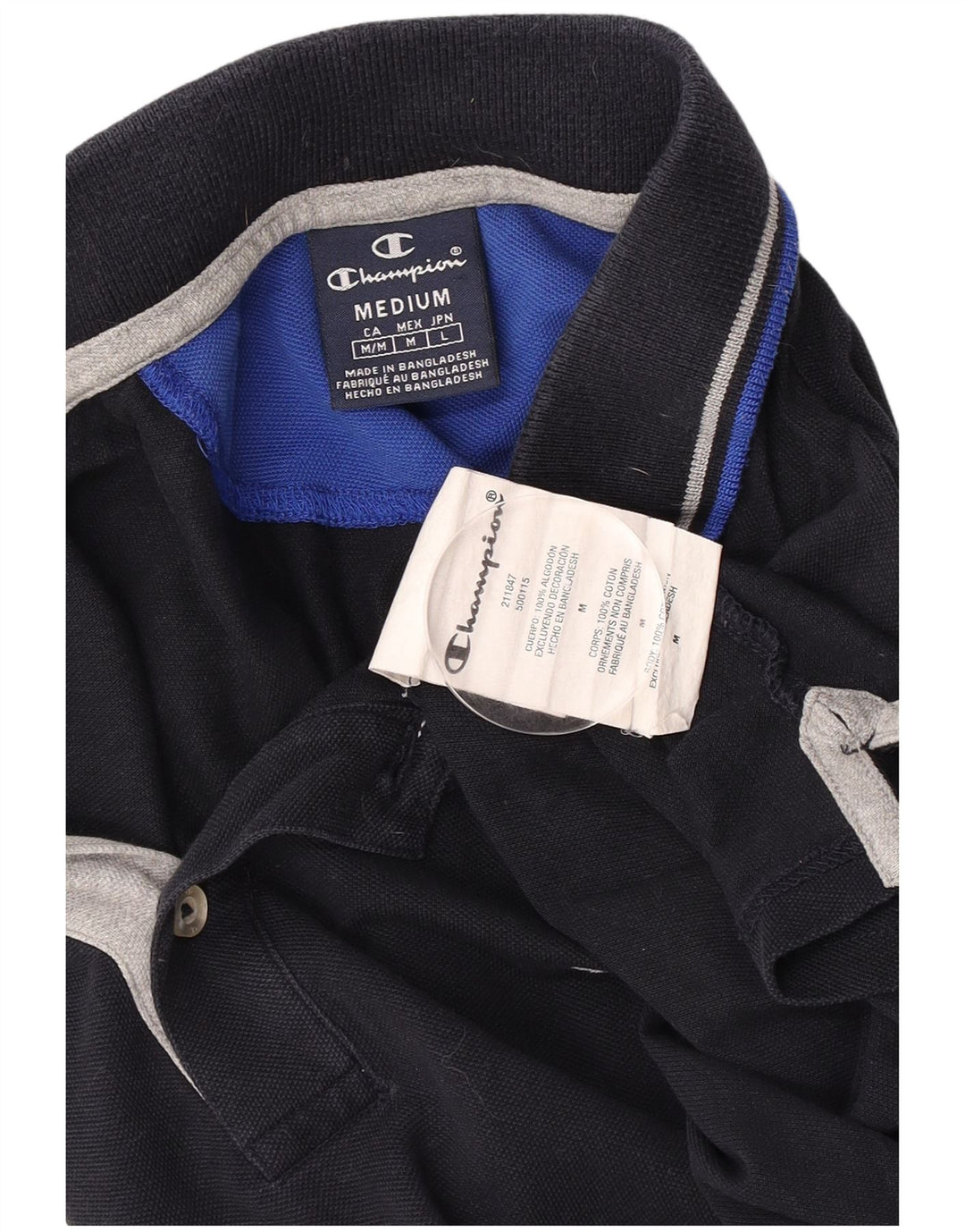 Champion herre poloshirt Medium marineblå bomuld