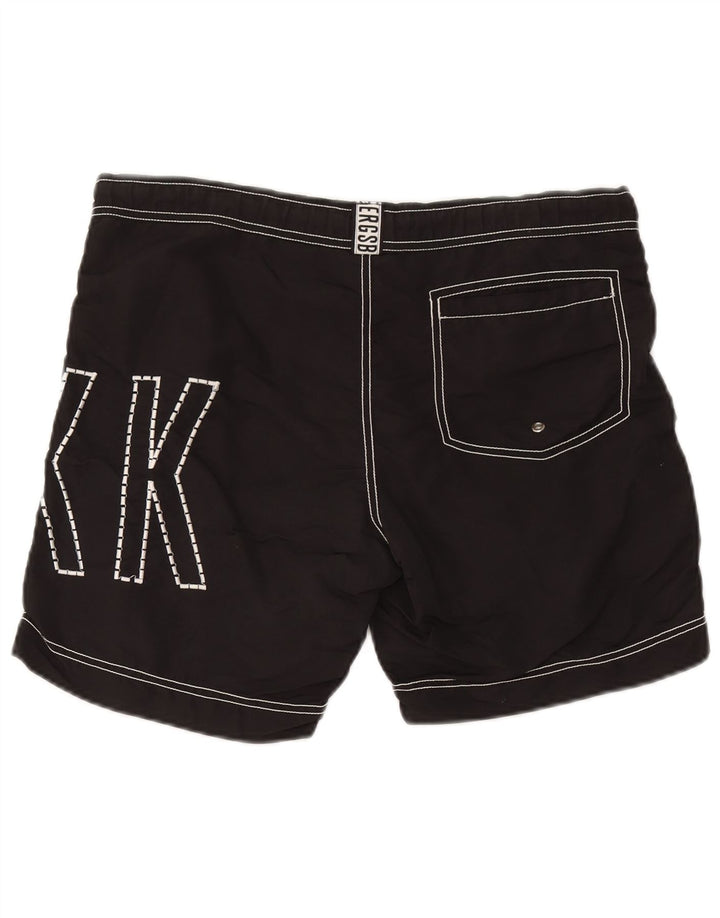 Bikkembergs Herre grafiske badeshorts Medium Sort Polyester