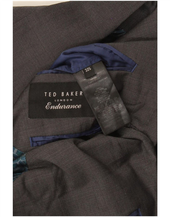Ted Baker Herre Slim Fit 2-knaps blazerjakke UK 38 Medium Grey Wool