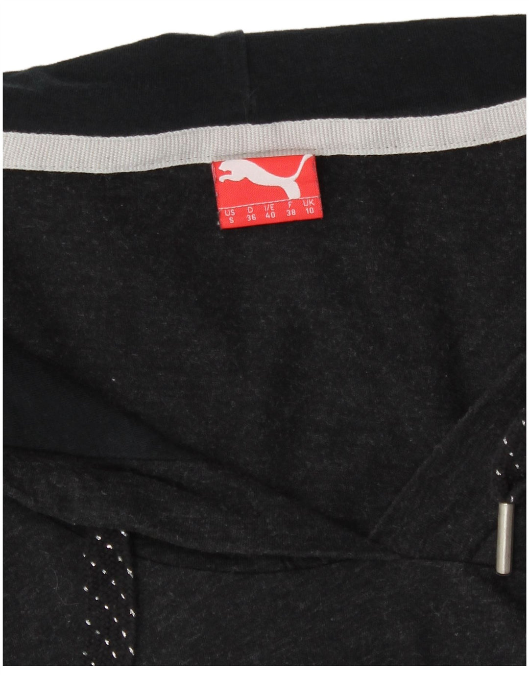 Puma Dame Oversized hættetrøje Langærmet UK 10 Lille Grå