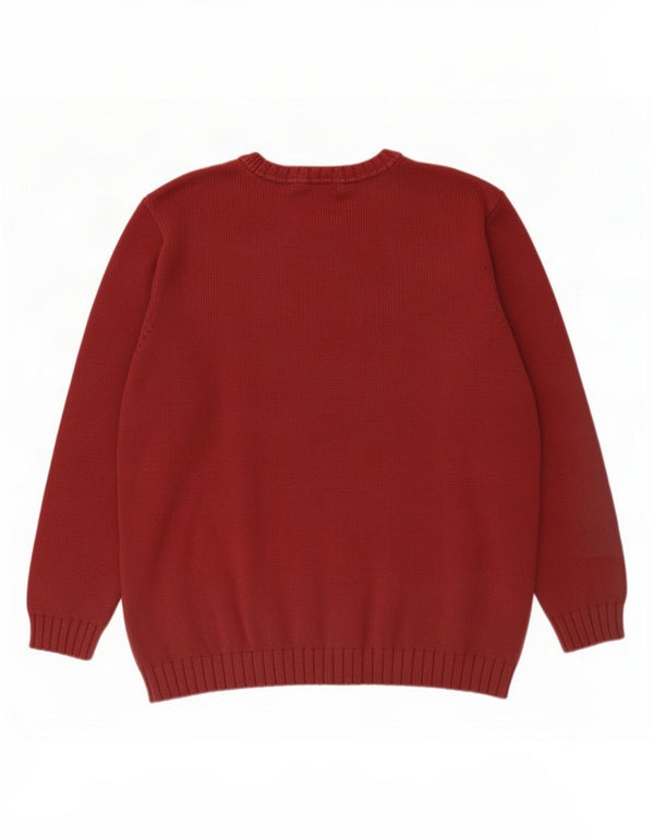 Marks & Spencer Herre St. Michael Boat Neck Jumper Sweater Medium Burgundy