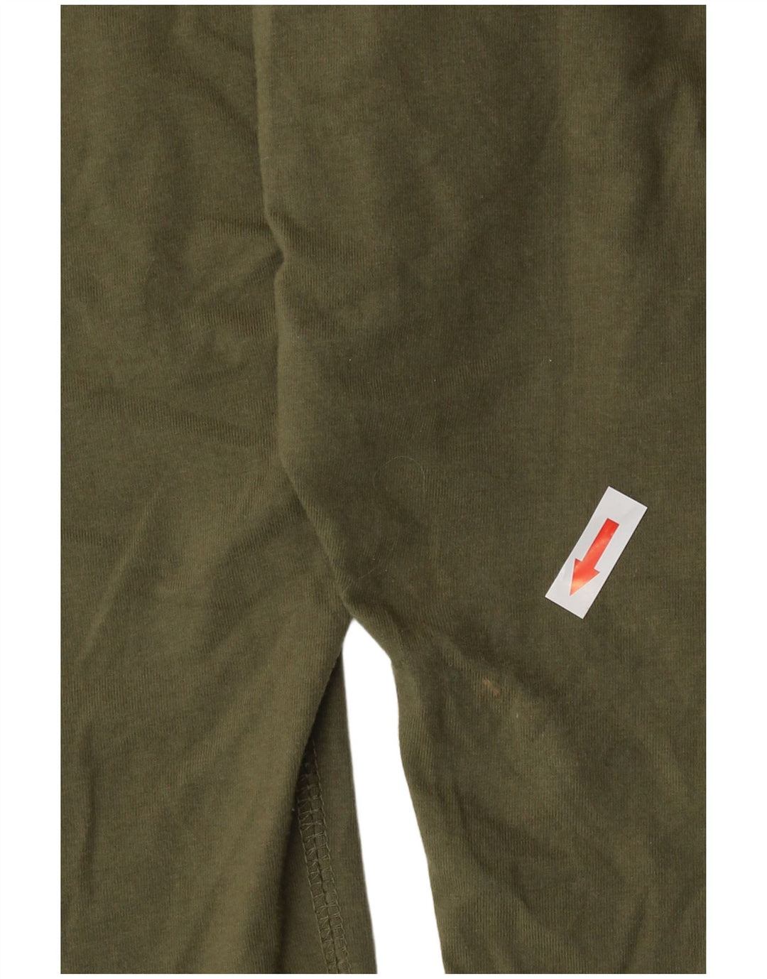 Nike Dame Grafiske Leggings UK 12 Medium Khaki Colourblock Bomuld