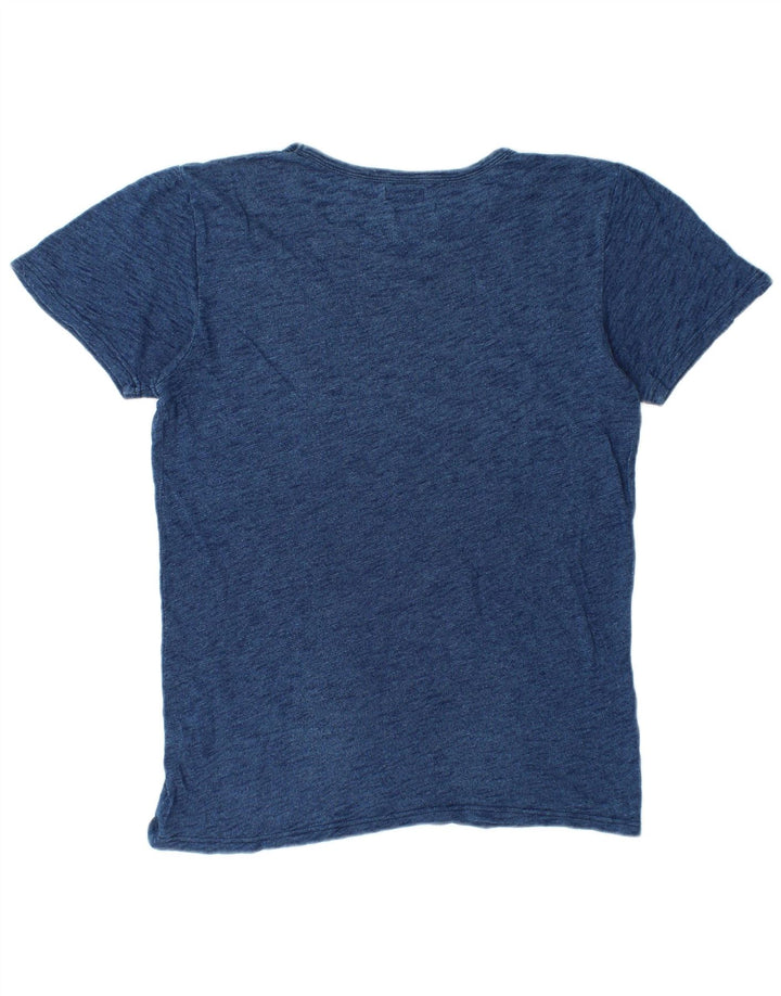Rifle Herre grafisk T-shirt Top Medium Navy Blue Flecked