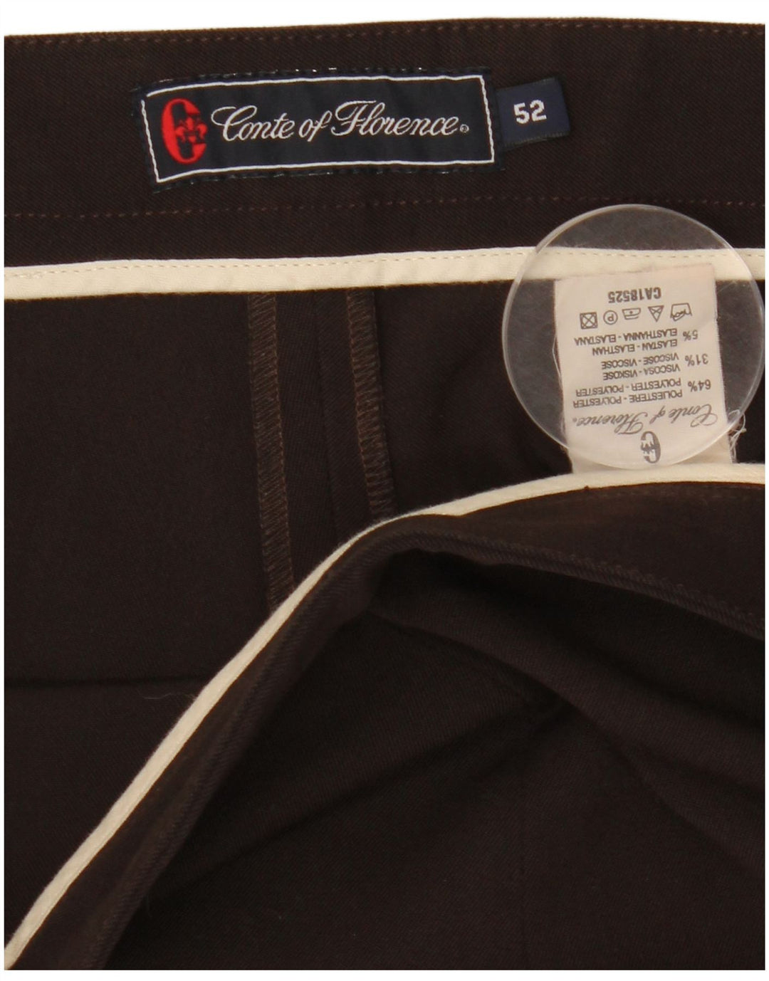 CONTE OF FLORENCE Lige fritidsbukser til kvinder IT 52 2XL W36 L28 Brun