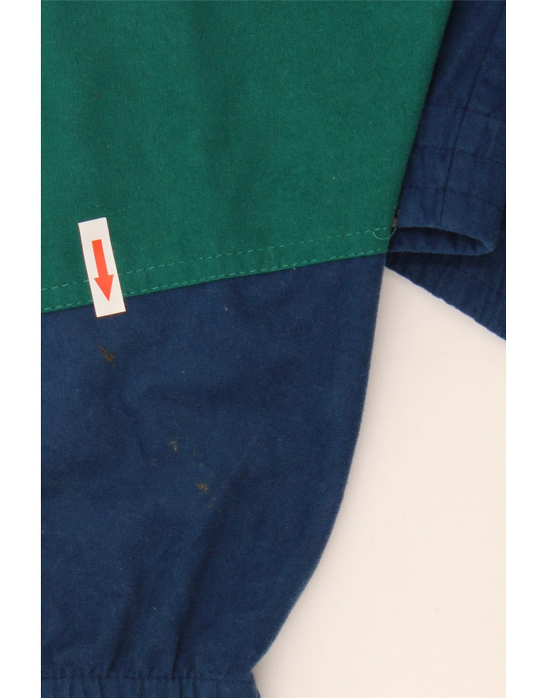 Aesse Herre Velour Træningsdragt Top Jakke 2XL Navy Blue Colourblock Polyester