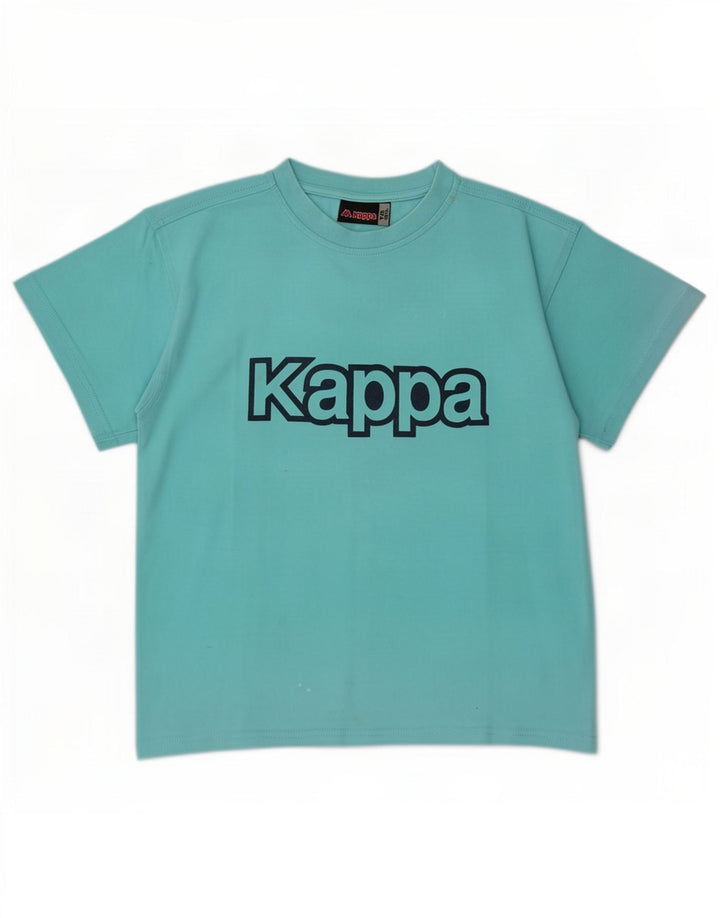 Kappa Boys Grafisk T-Shirt Top 8-9 år Medium Blå