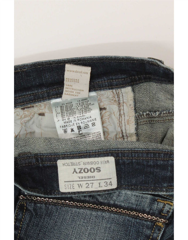 Diesel Dame Soozy Bootcut Jeans W27 L30 Blå Bomuld