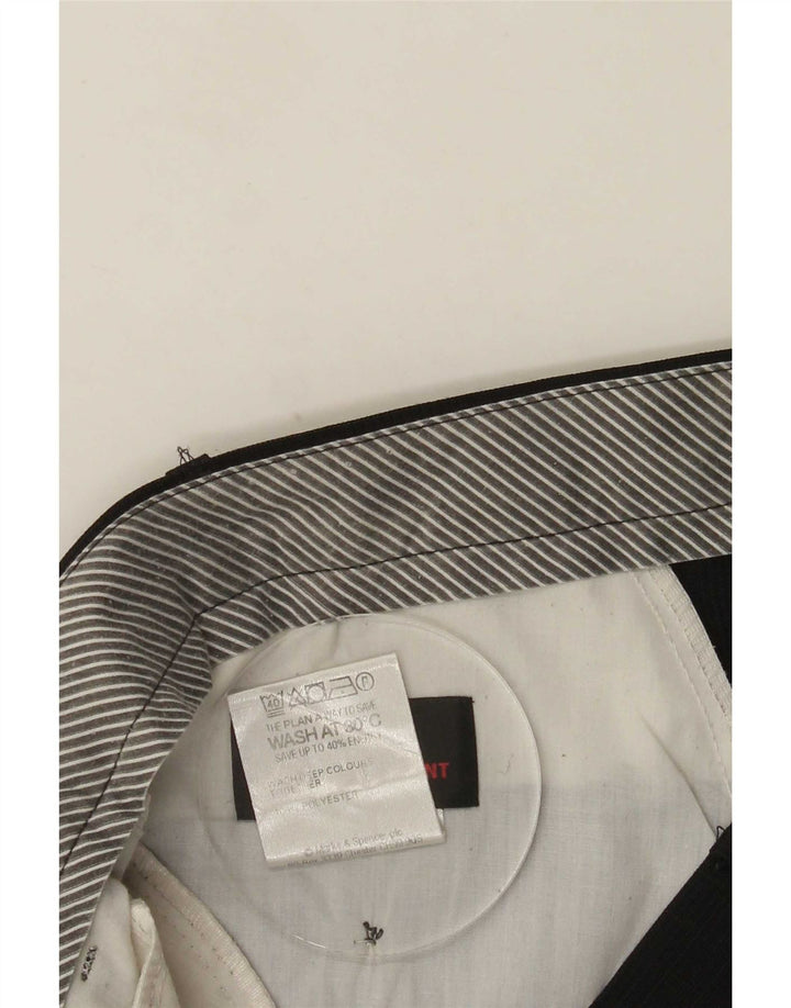 Marks & Spencer Straight Suit Bukser til mænd W40 L33 Sort polyester
