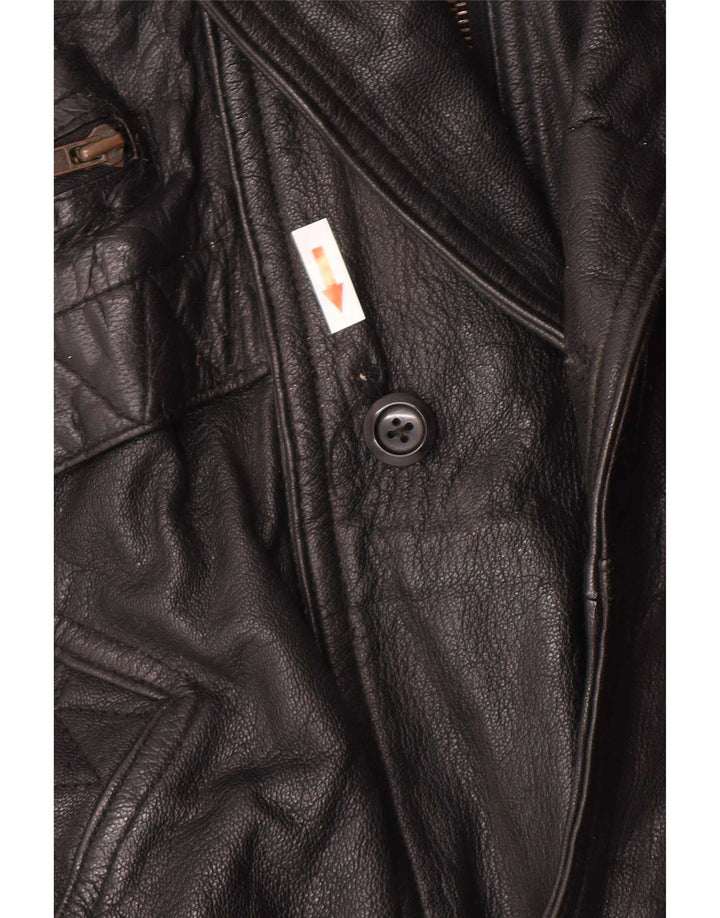 Milan Herre Læderjakke UK 40 Large Sort