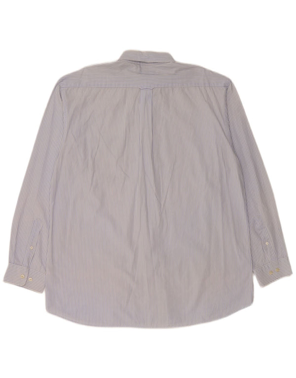 GANT herre Regular Fit skjorte XL blå nålestribet bomuld