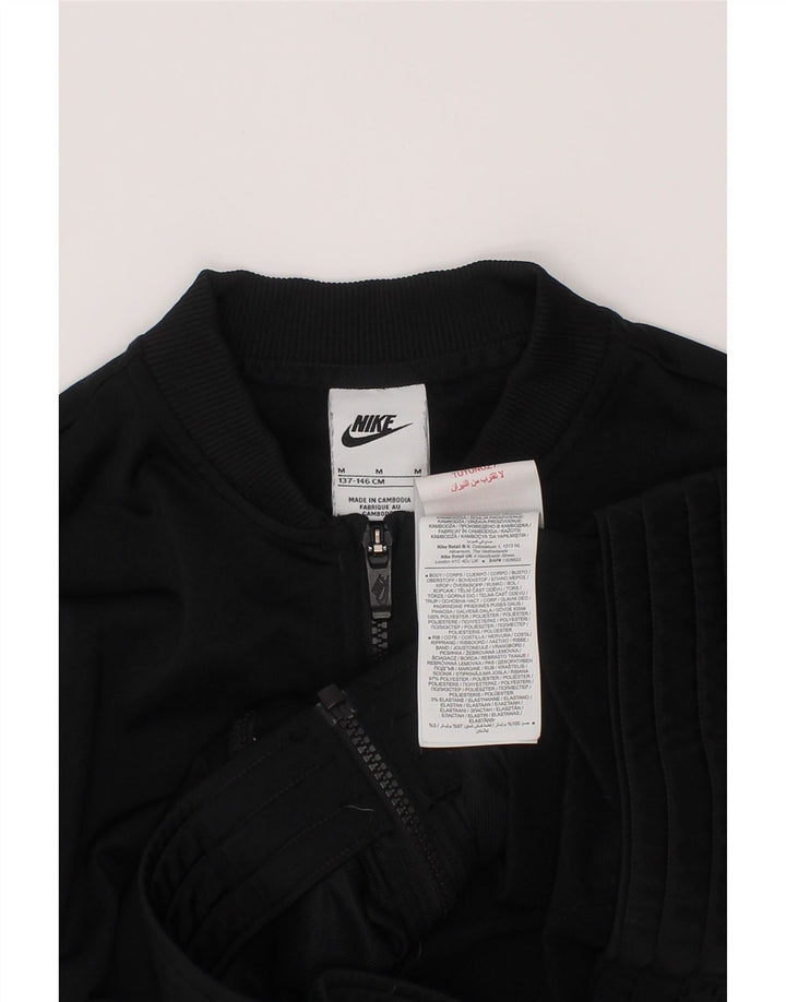 Nike træningsdragt topjakke til piger 10-11 år Medium Sort Colourblock
