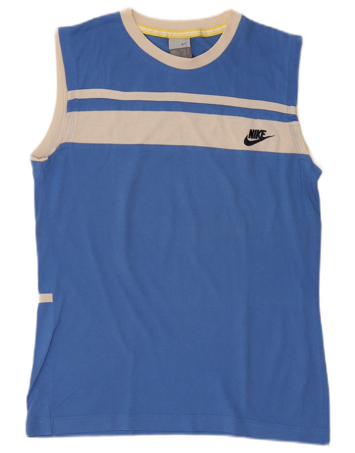 Nike Herrevest Top UK 36/38 Small Blue Colourblock