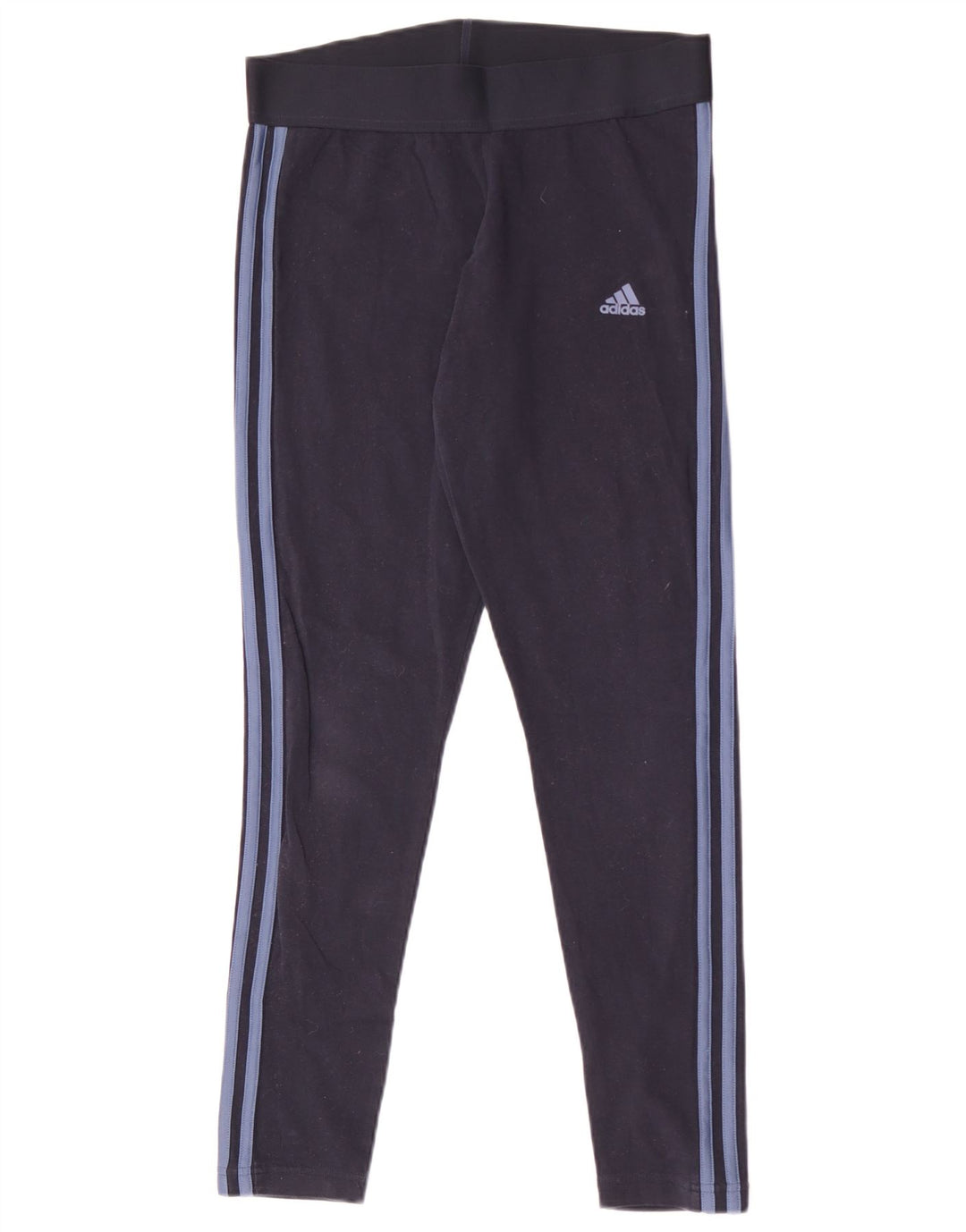 ADIDAS Dame Leggings UK 12/14 Medium Navy Blue Bomuld