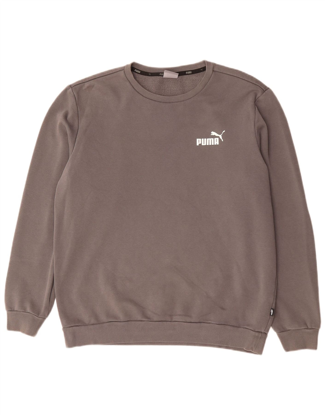Puma Herre Sweatshirt Jumper Stor Grå Bomuld