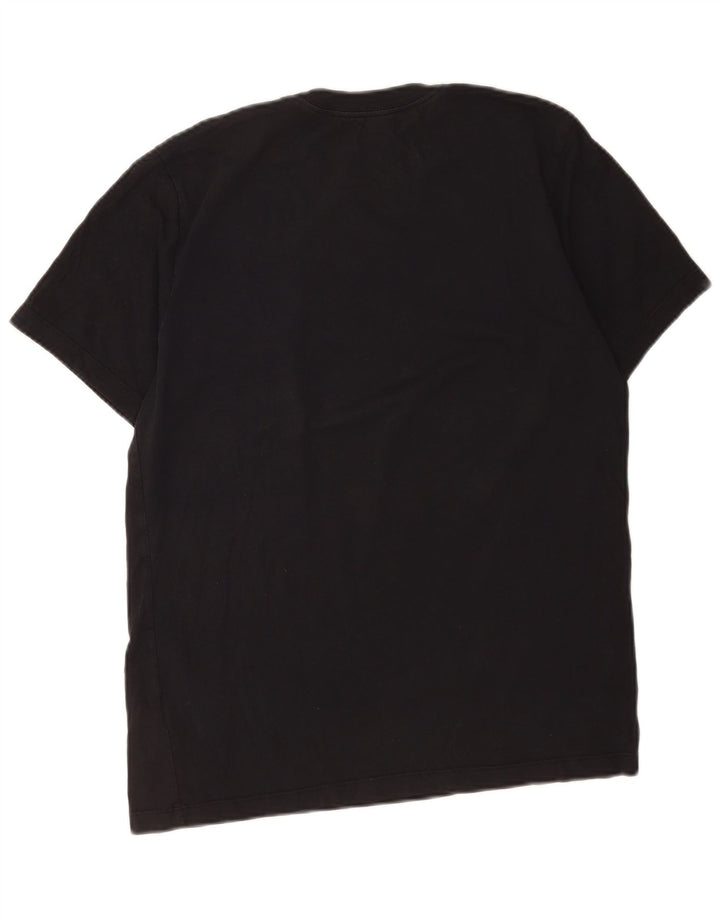 Nike Herre grafisk T-shirt Top Medium Sort Bomuld