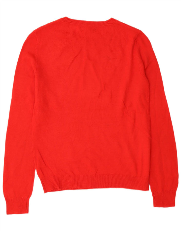 Marks & Spencer Dame sweater med rund hals DK 10 Lille rød akryl