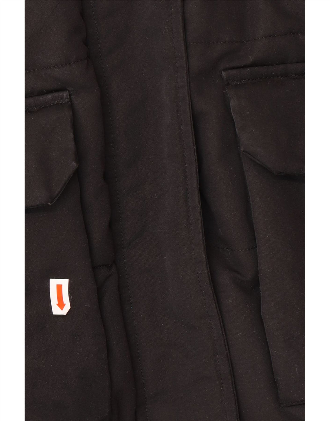 Superdry Dame Hætte Loose Fit Polstret Jakke UK 10 Small Black Winter