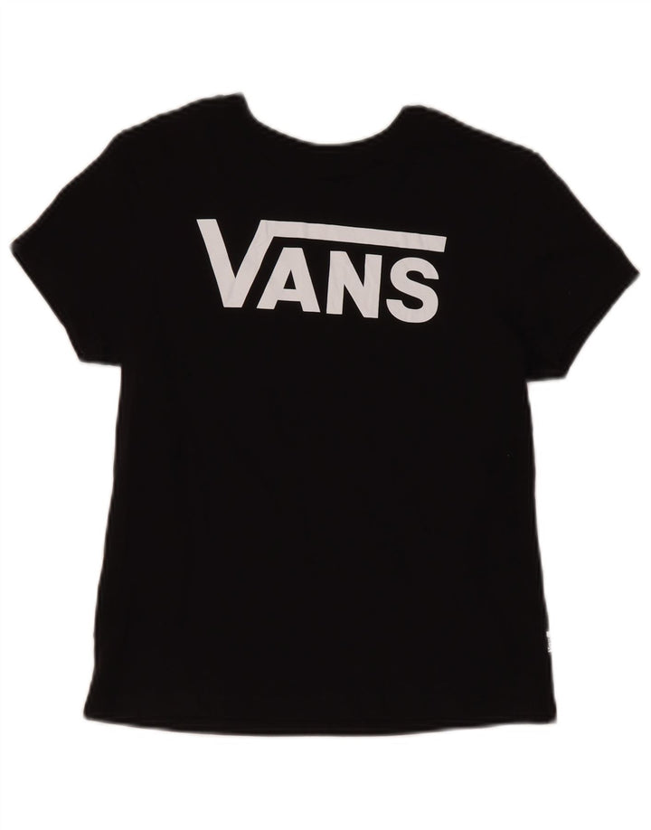 Vans Dame Grafisk T-Shirt Top UK 2 2XS Sort