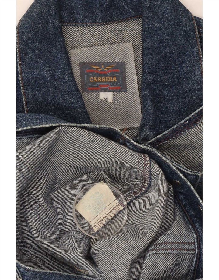 Carrera Herre ærmeløs denimjakke UK 38 Medium Blue Cotton