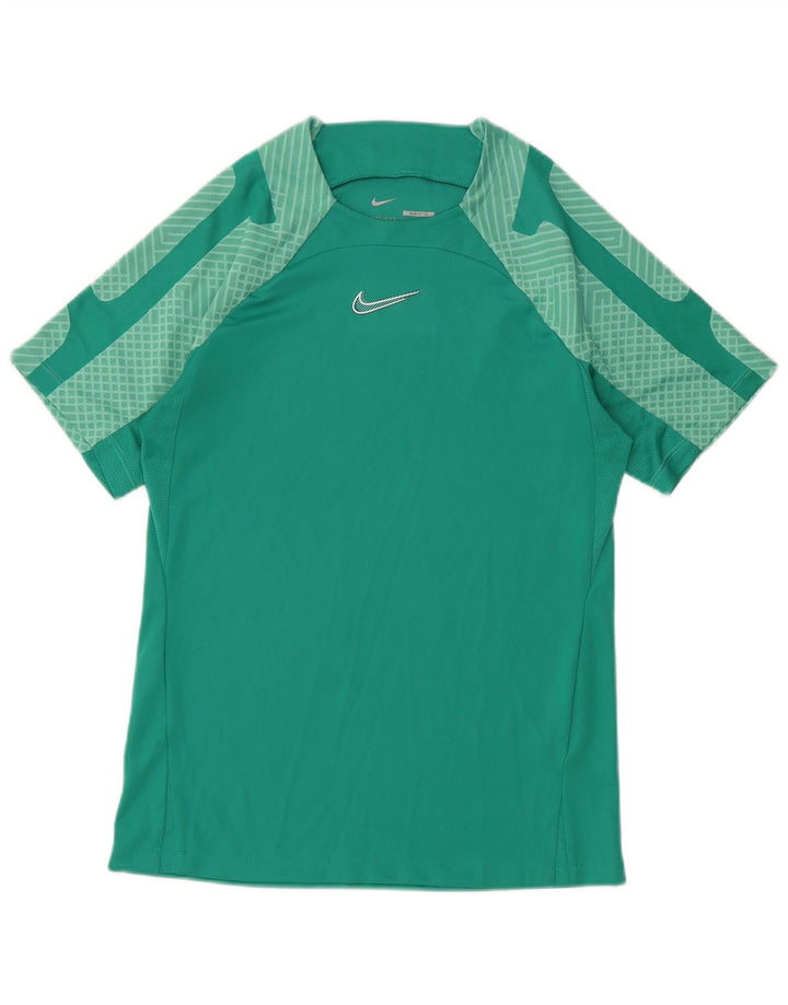Nike Herre Dri Fit Slim Fit T-shirt Top Lille grøn polyester