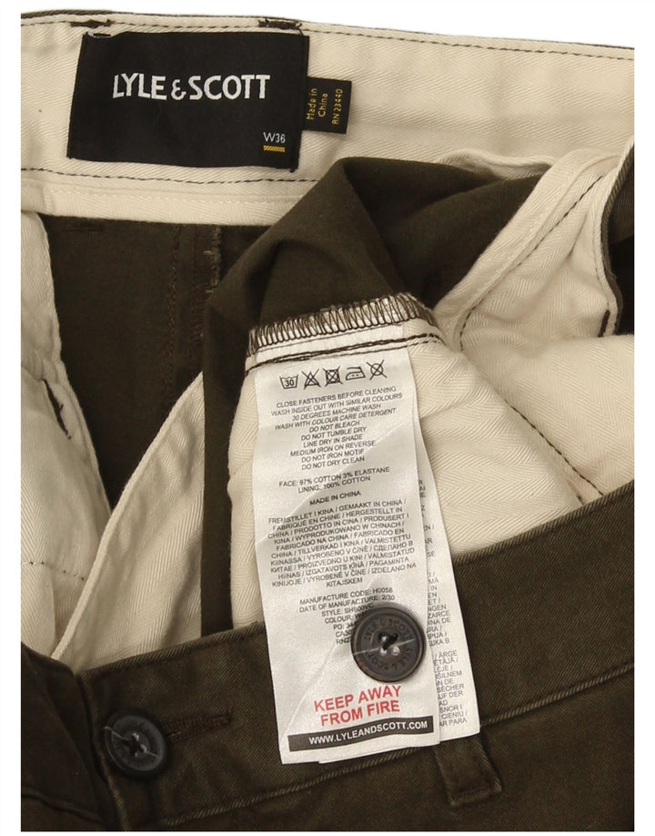 LYLE & SCOTT Chino Shorts til mænd W36 Large Khaki Bomuld