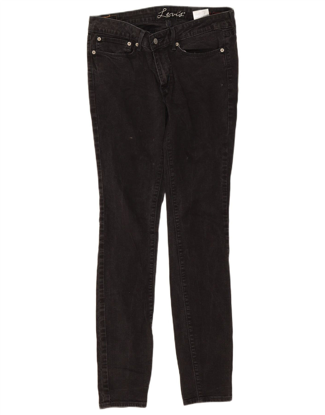 Levi's skinny jeans til kvinder W30 L32 sort bomuld