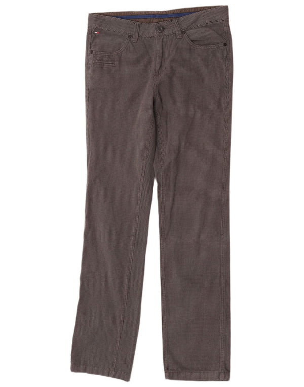 Tommy Hilfiger Straight Casual Bukser til mænd W32 L34 Grå Houndstooth