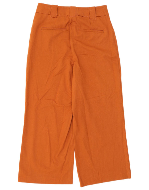 Marks & Spencer, højtaljede cropped bukser til kvinder UK 8 Small W28 L25 Brun