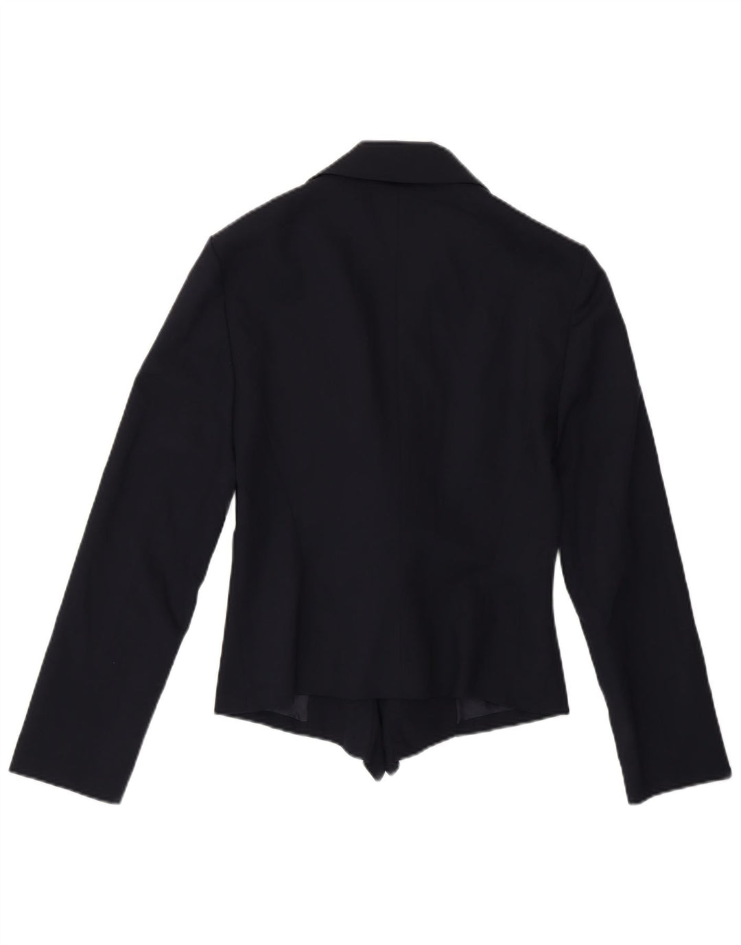 Vintage Dame Crop Blazer Jacket IT 42 Medium Navy Blue Uld