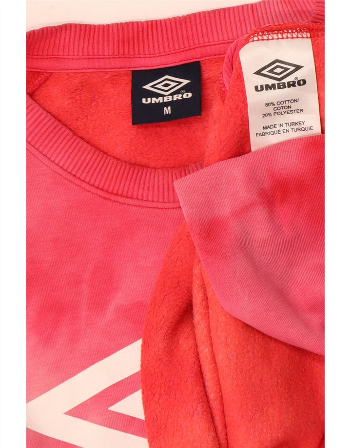 Umbro Herre Grafisk Sweatshirt Jumper Medium Pink Tie Dye Bomuld