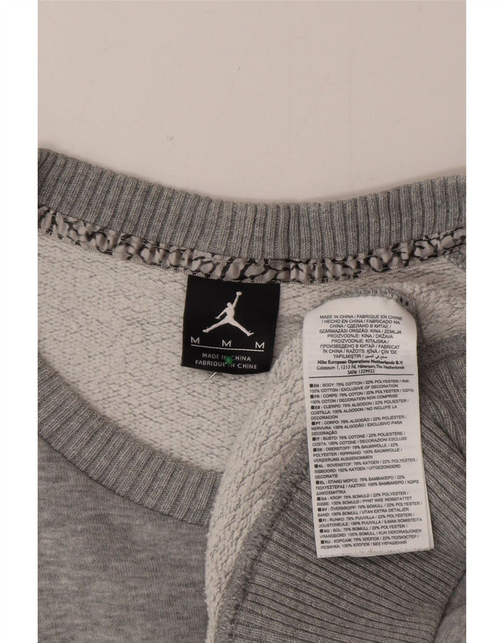 Jordan sweatshirt til mænd mellem grå flækket bomuld