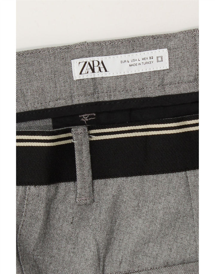 Zara Herre Tapered Chino Bukser Large W32 L29 Grå